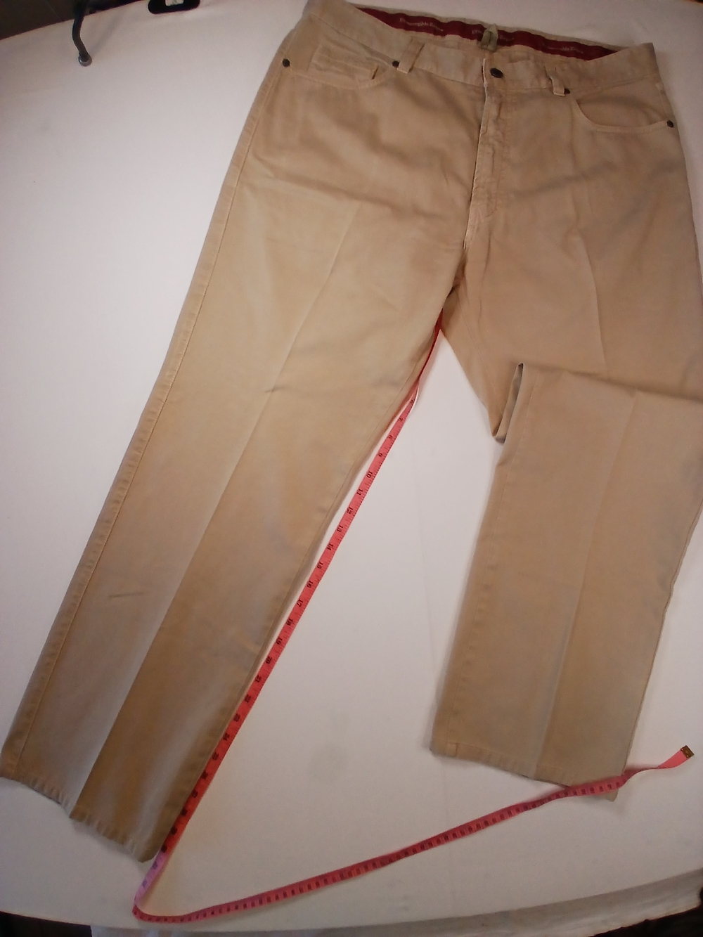 Ermenegildo Zegna Men's Tan Chino Pants